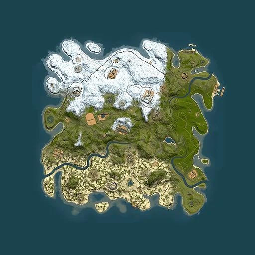 Rust map seed 738688763, 4200x4200m top-down preview