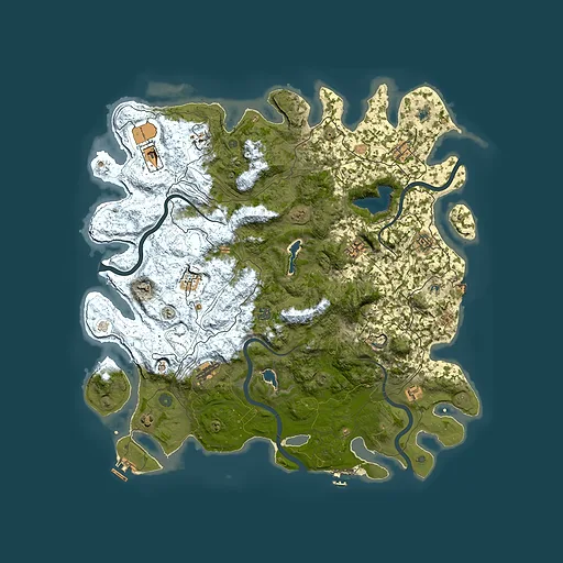 Rust map seed 150097921, 4950x4950m top-down preview