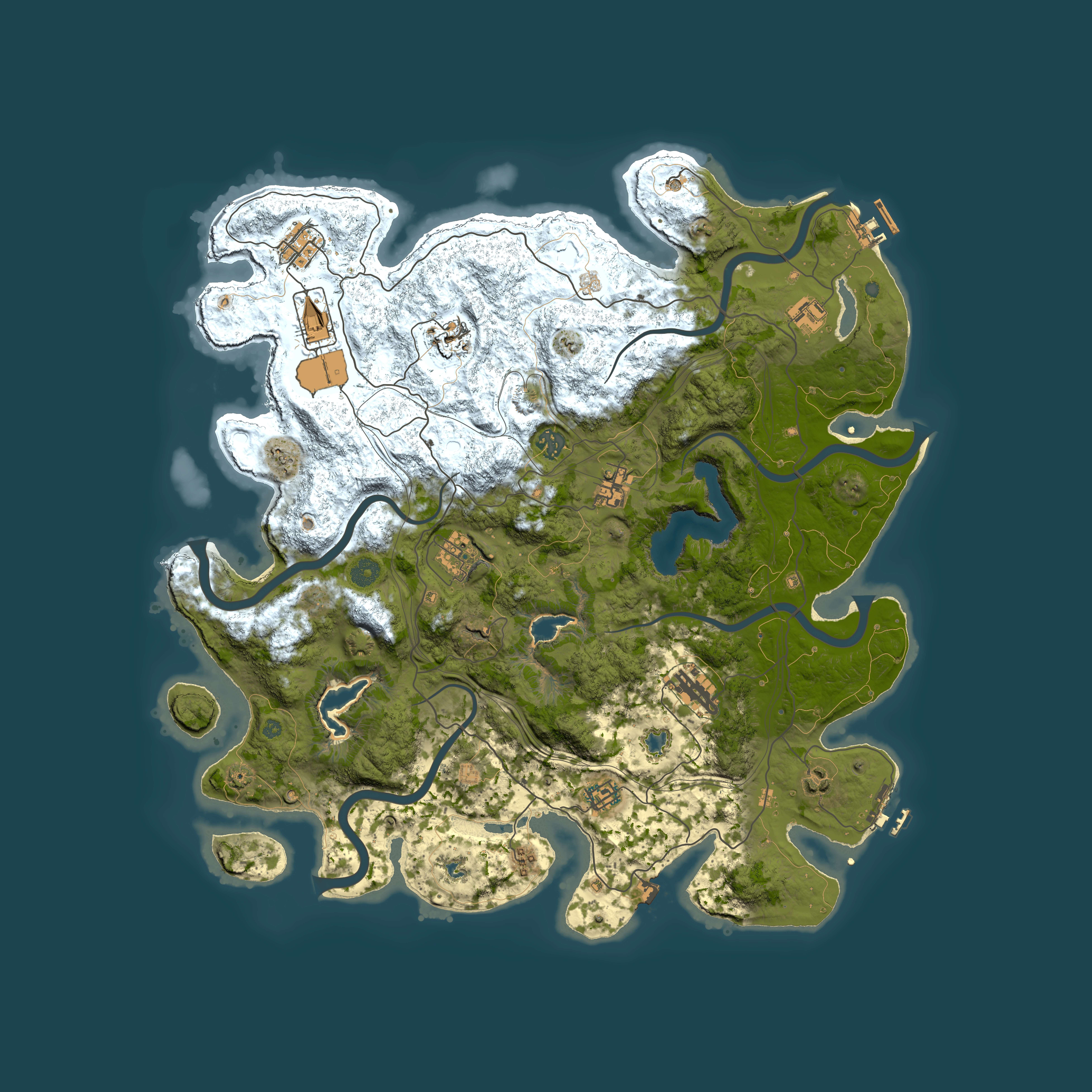 Full top-down render of Rust map seed 763458797, 4500x4500m