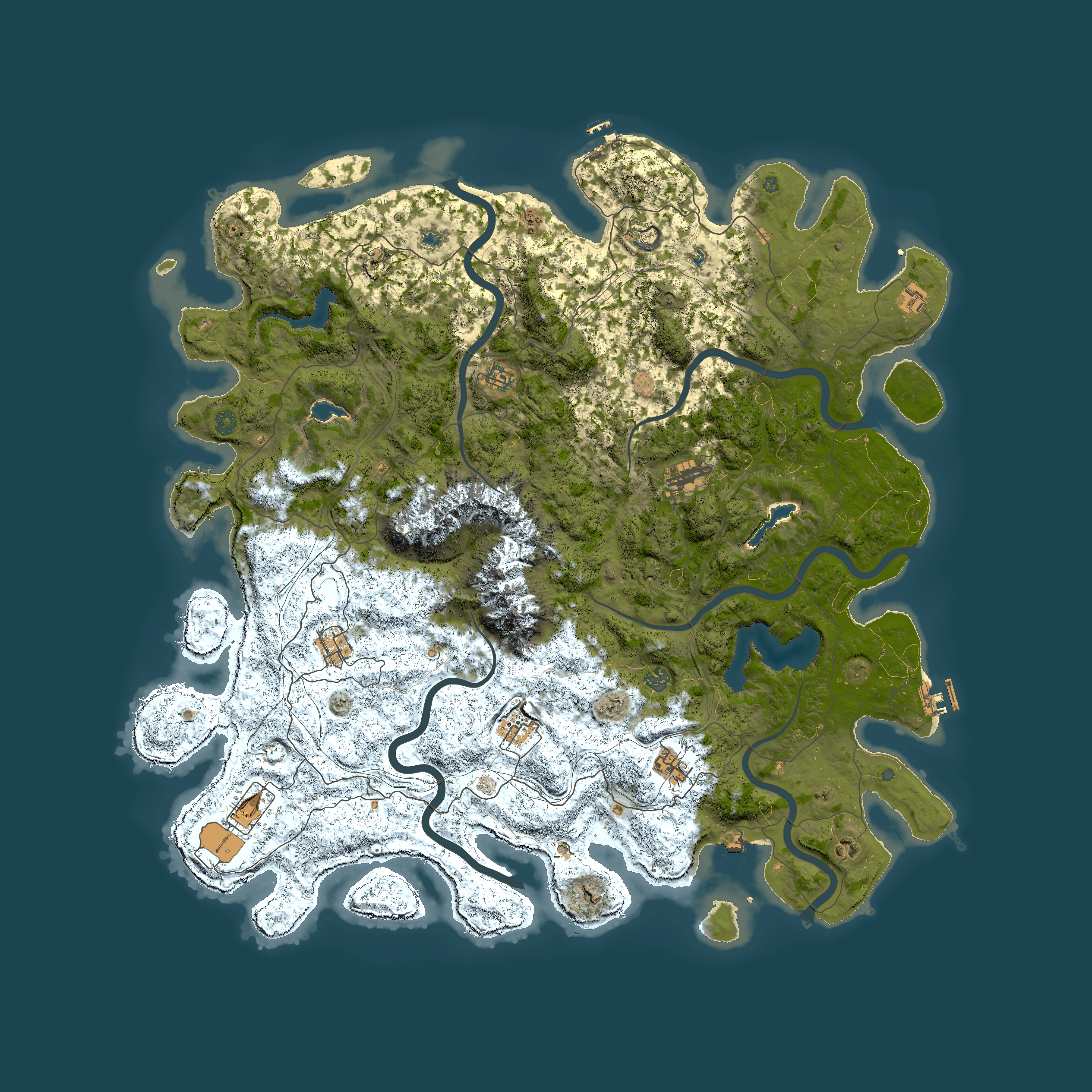 Full top-down render of Rust map seed 1564211172, 5500x5500m