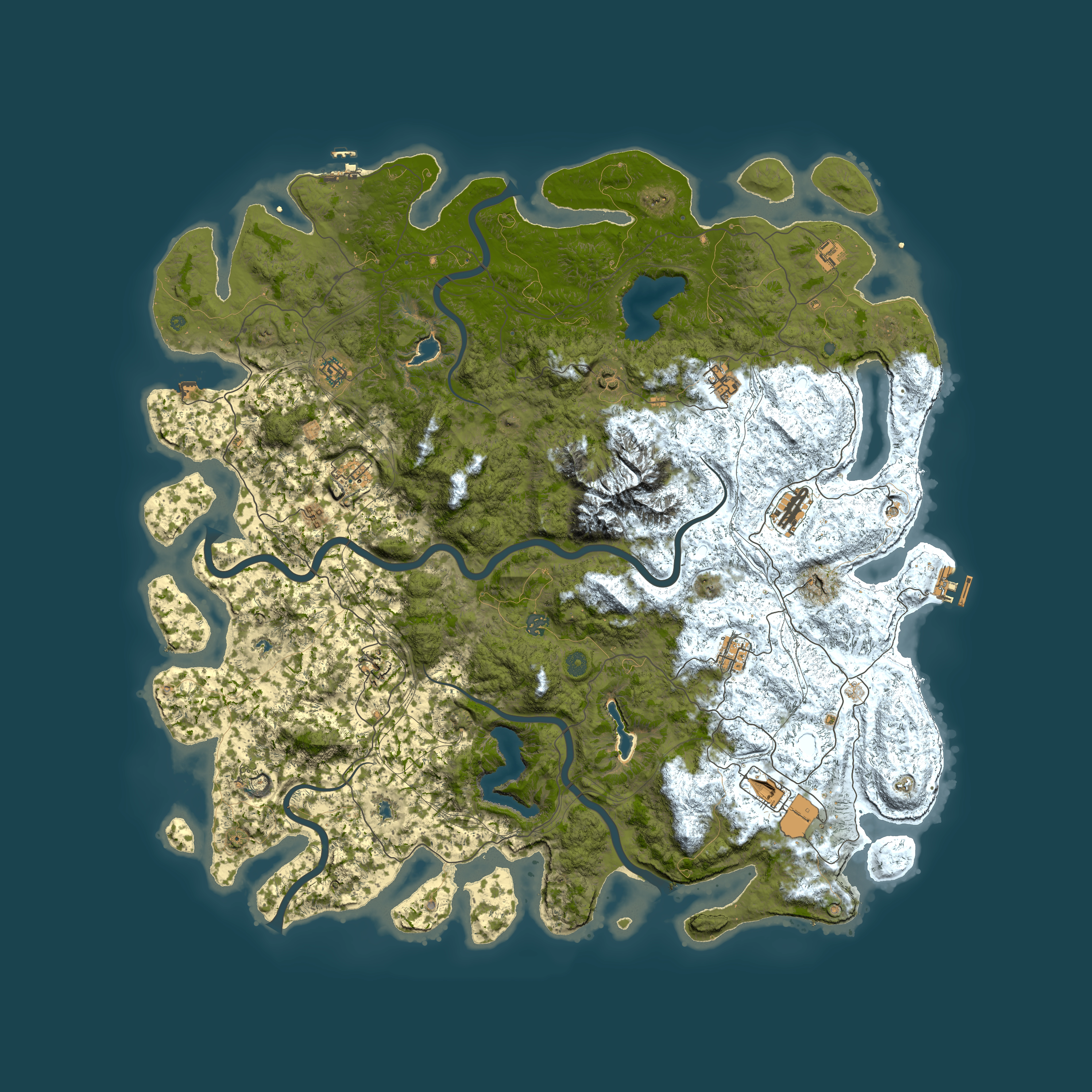 Full top-down render of Rust map seed 519106408, 5650x5650m