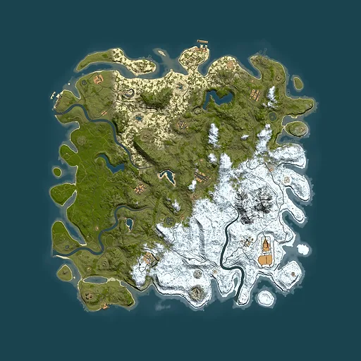 Rust map seed 1560415231, 5450x5450m top-down preview