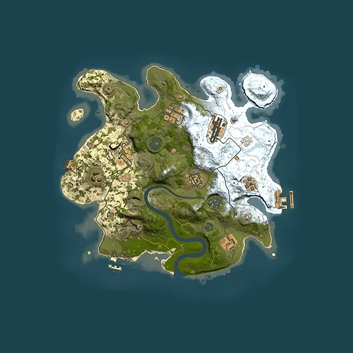 Rust map seed 1907715825, 3000x3000m top-down preview