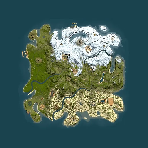 Rust map seed 592434276, 4000x4000m top-down preview
