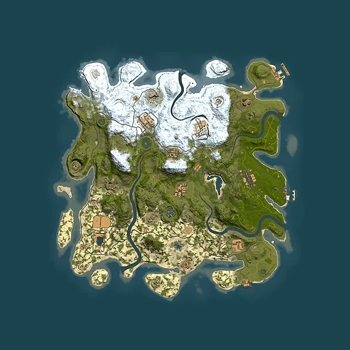 Rust map seed 190367947, 4000x4000m top-down preview