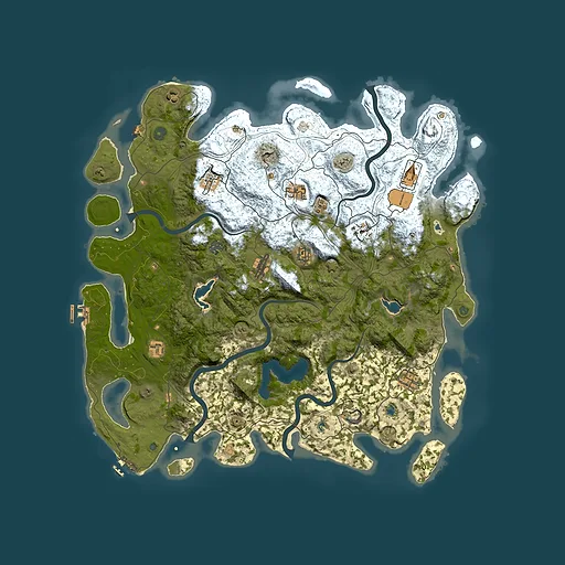 Rust map seed 464203652, 4900x4900m top-down preview