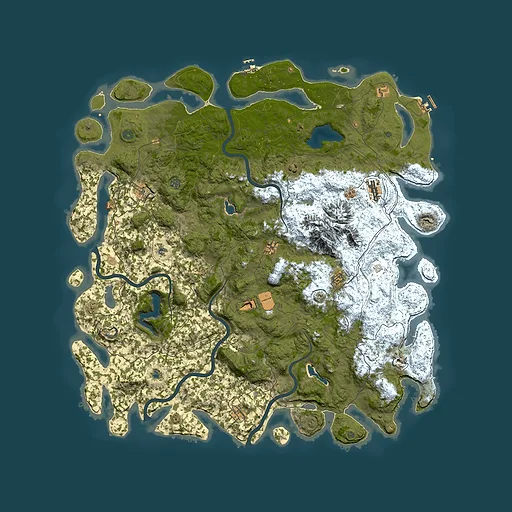 Rust map seed 166139879, 5800x5800m top-down preview