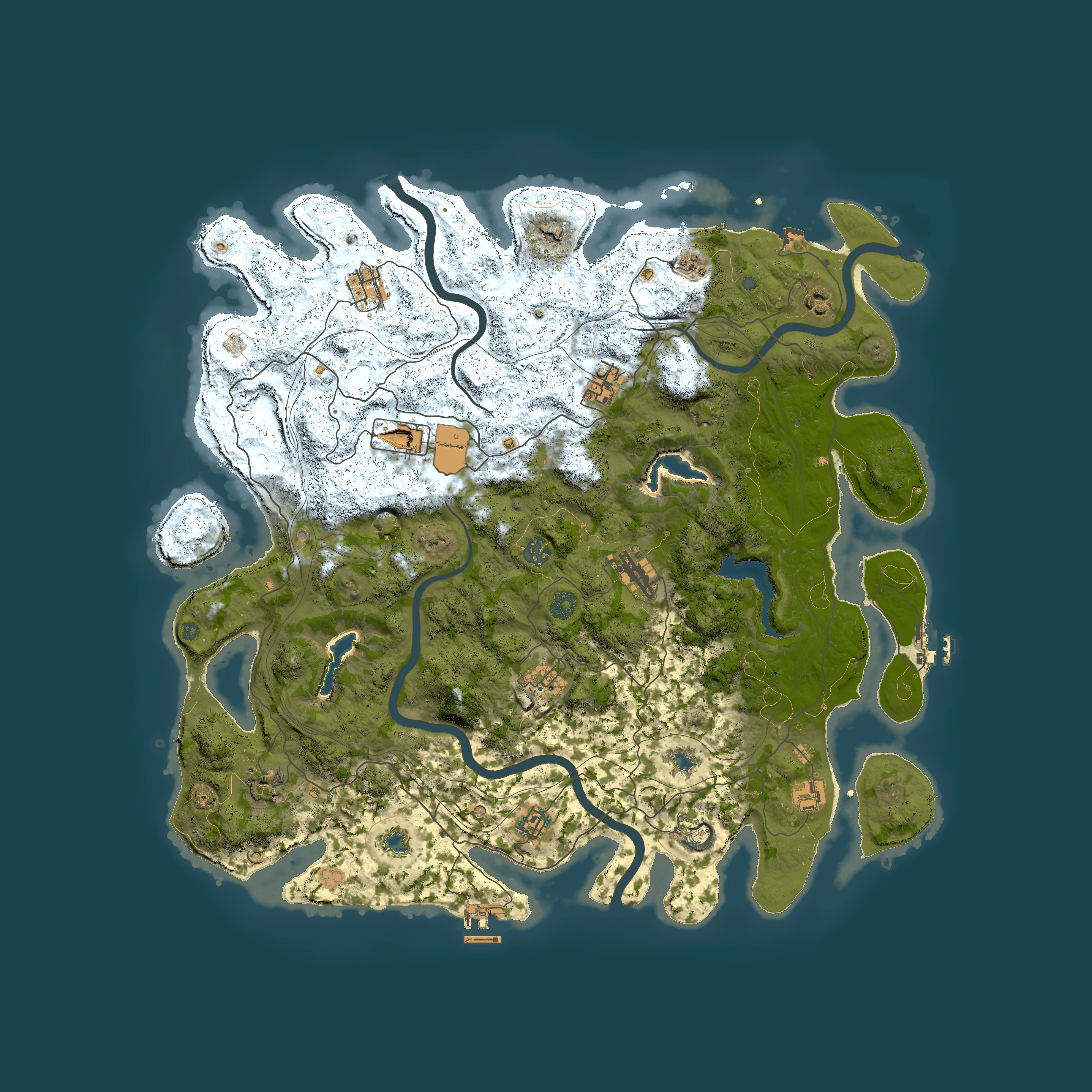 Full top-down render of Rust map seed 1700093042, 4700x4700m