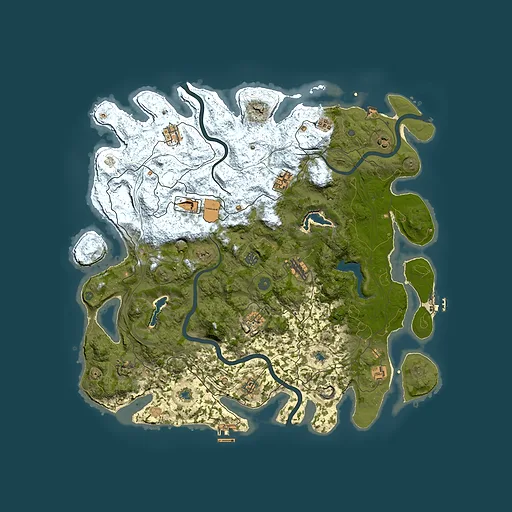 Rust map seed 1700093042, 4700x4700m top-down preview