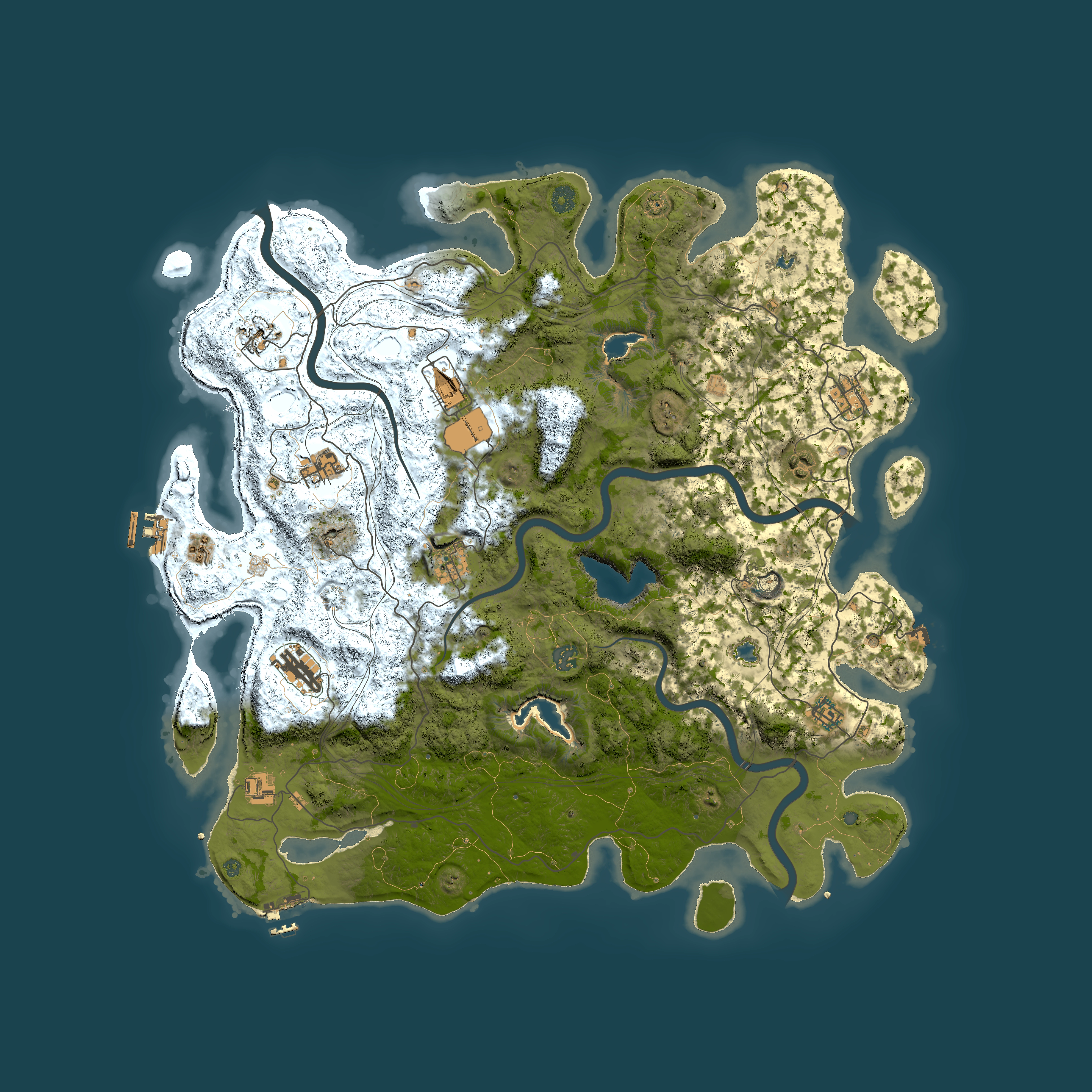 Full top-down render of Rust map seed 140353188, 4850x4850m