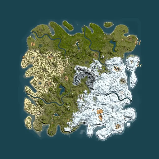 Rust map seed 898828487, 5550x5550m top-down preview
