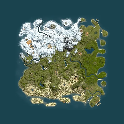 Rust map seed 1766099563, 5050x5050m top-down preview