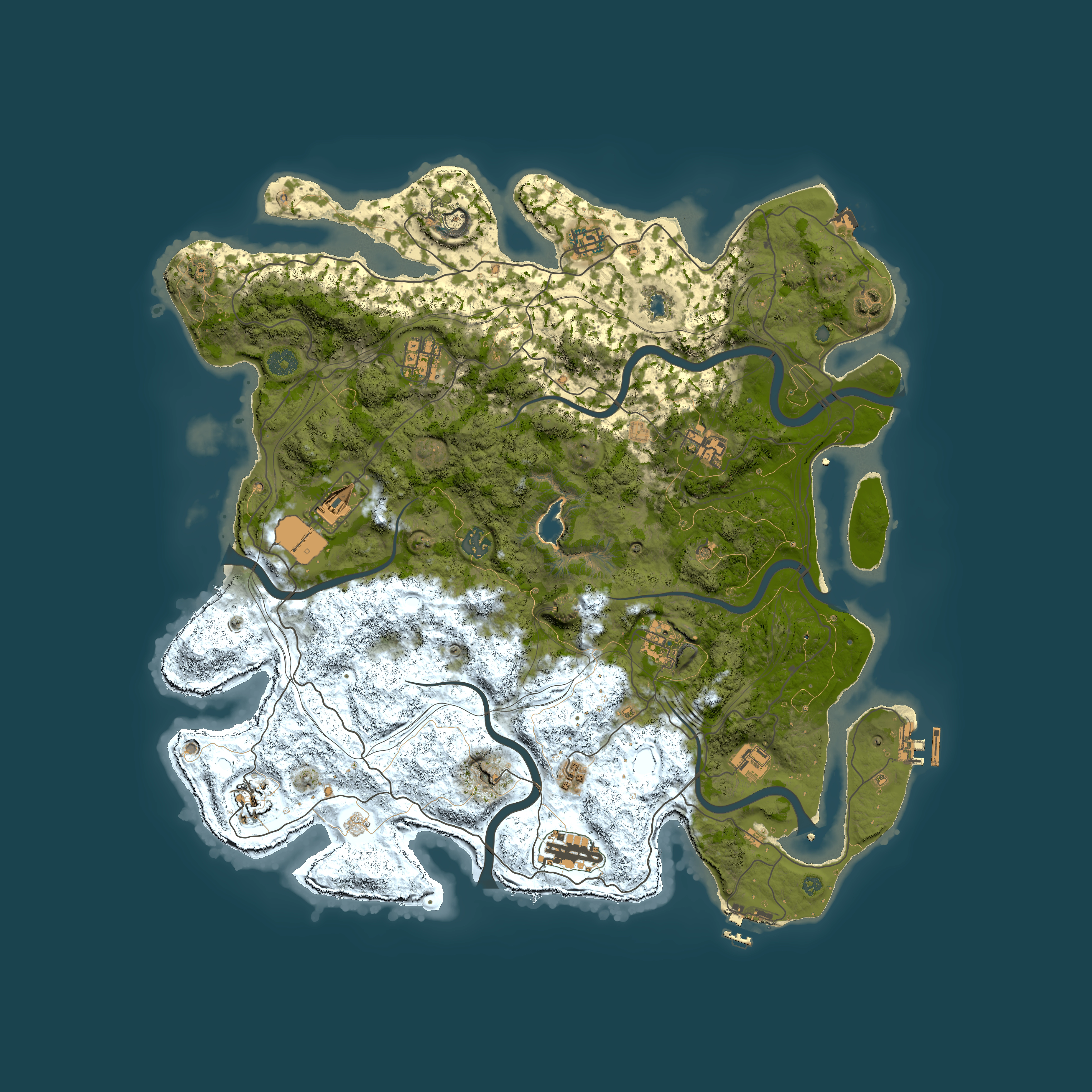 Full top-down render of Rust map seed 1533782048, 4450x4450m