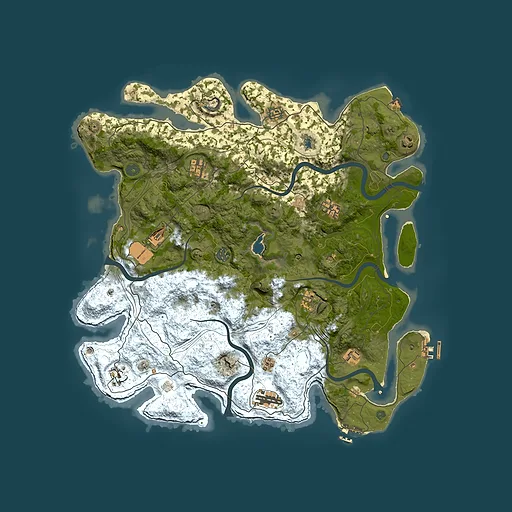 Rust map seed 1533782048, 4450x4450m top-down preview