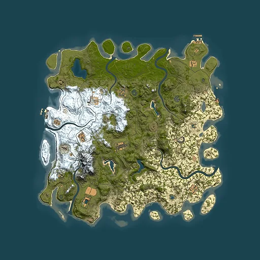 Rust map seed 1471281013, 5000x5000m top-down preview