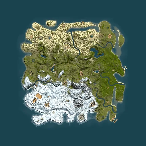 Rust map seed 2118814722, 5150x5150m top-down preview