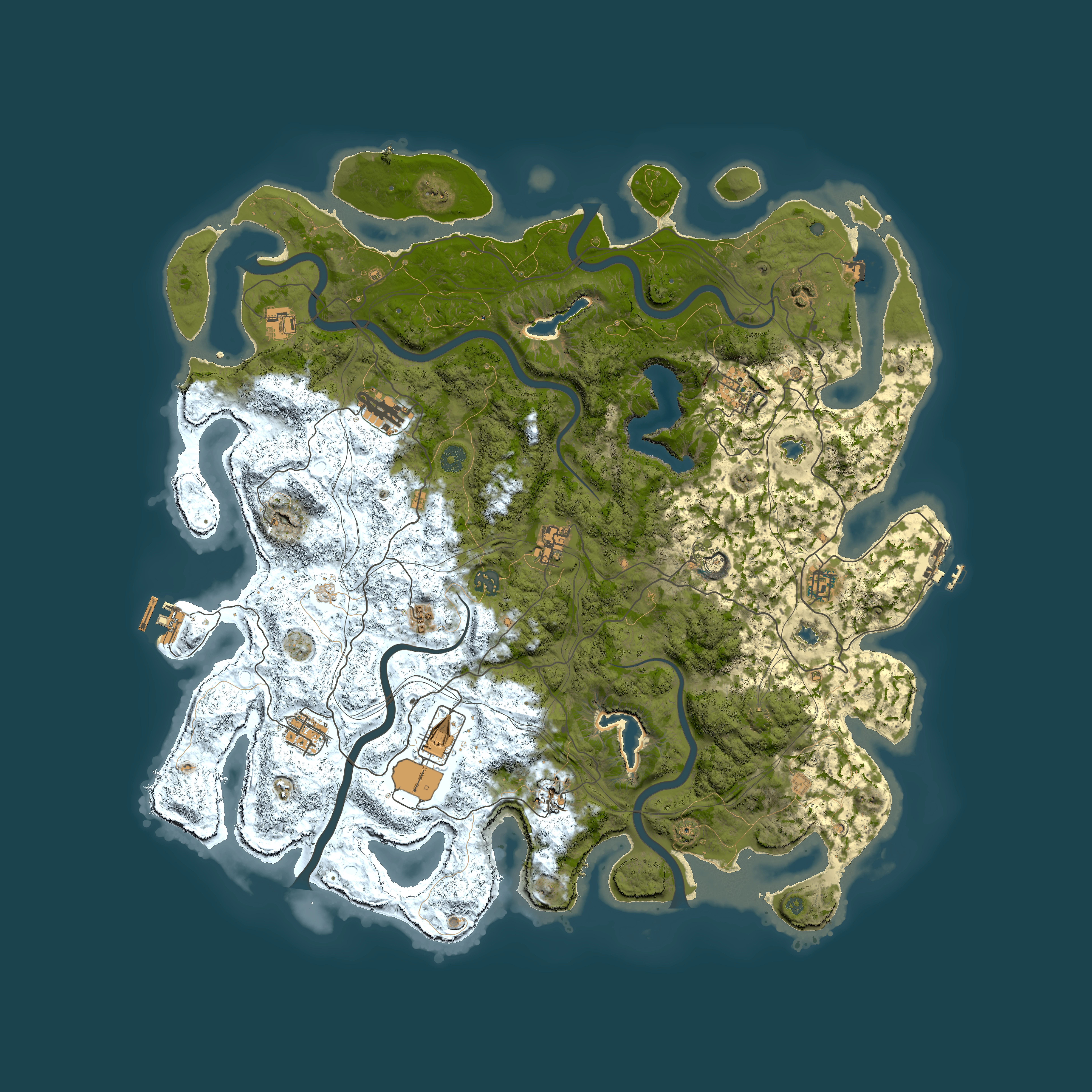 Full top-down render of Rust map seed 574098088, 4850x4850m