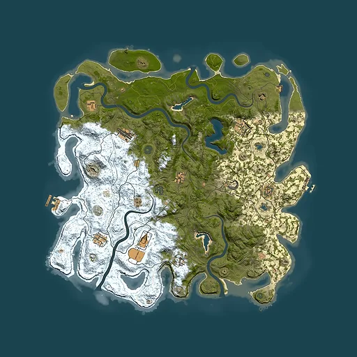 Rust map seed 574098088, 4850x4850m top-down preview