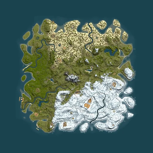 Rust map seed 1317529695, 5850x5850m top-down preview