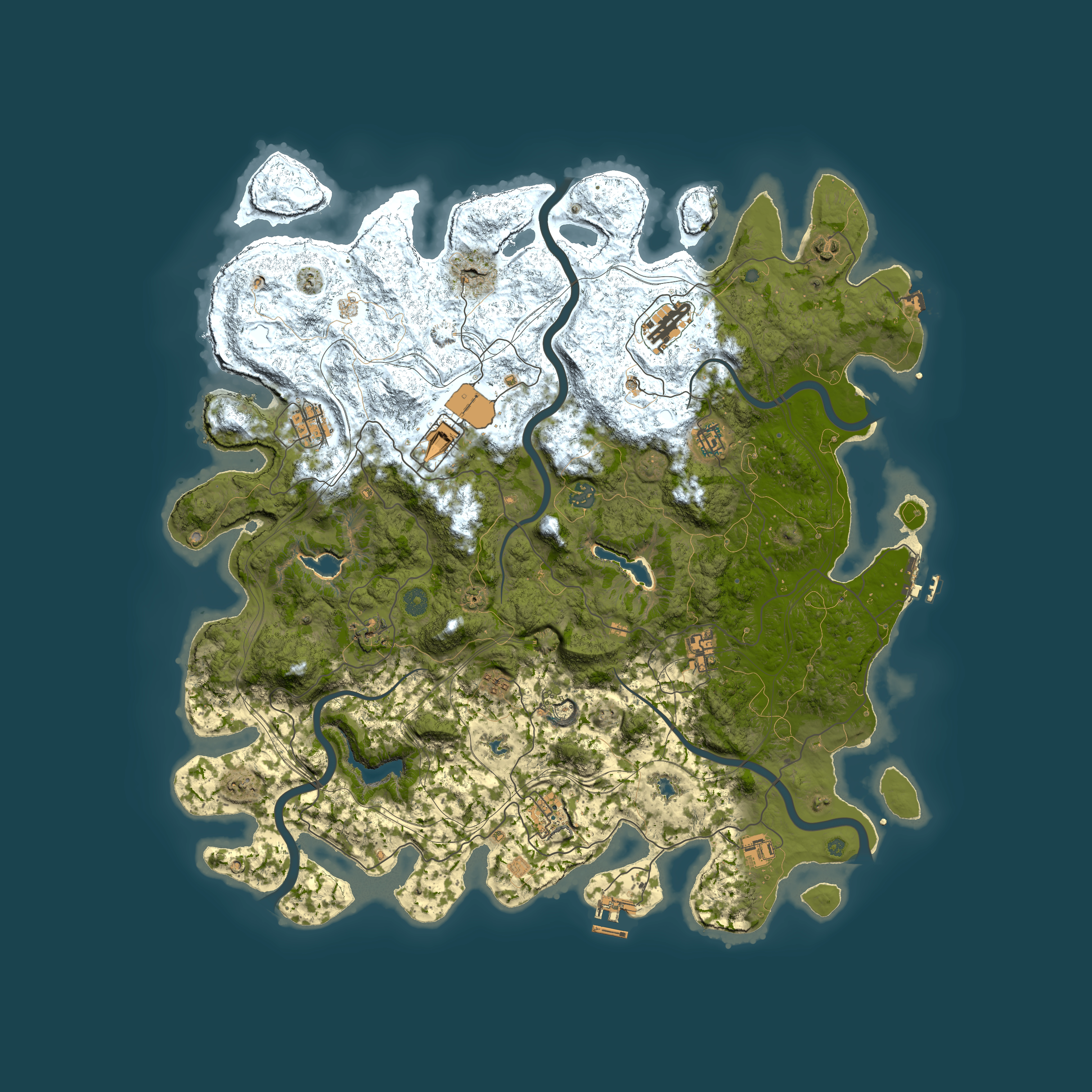 Full top-down render of Rust map seed 1724696035, 4850x4850m