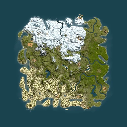 Rust map seed 512959754, 5250x5250m top-down preview