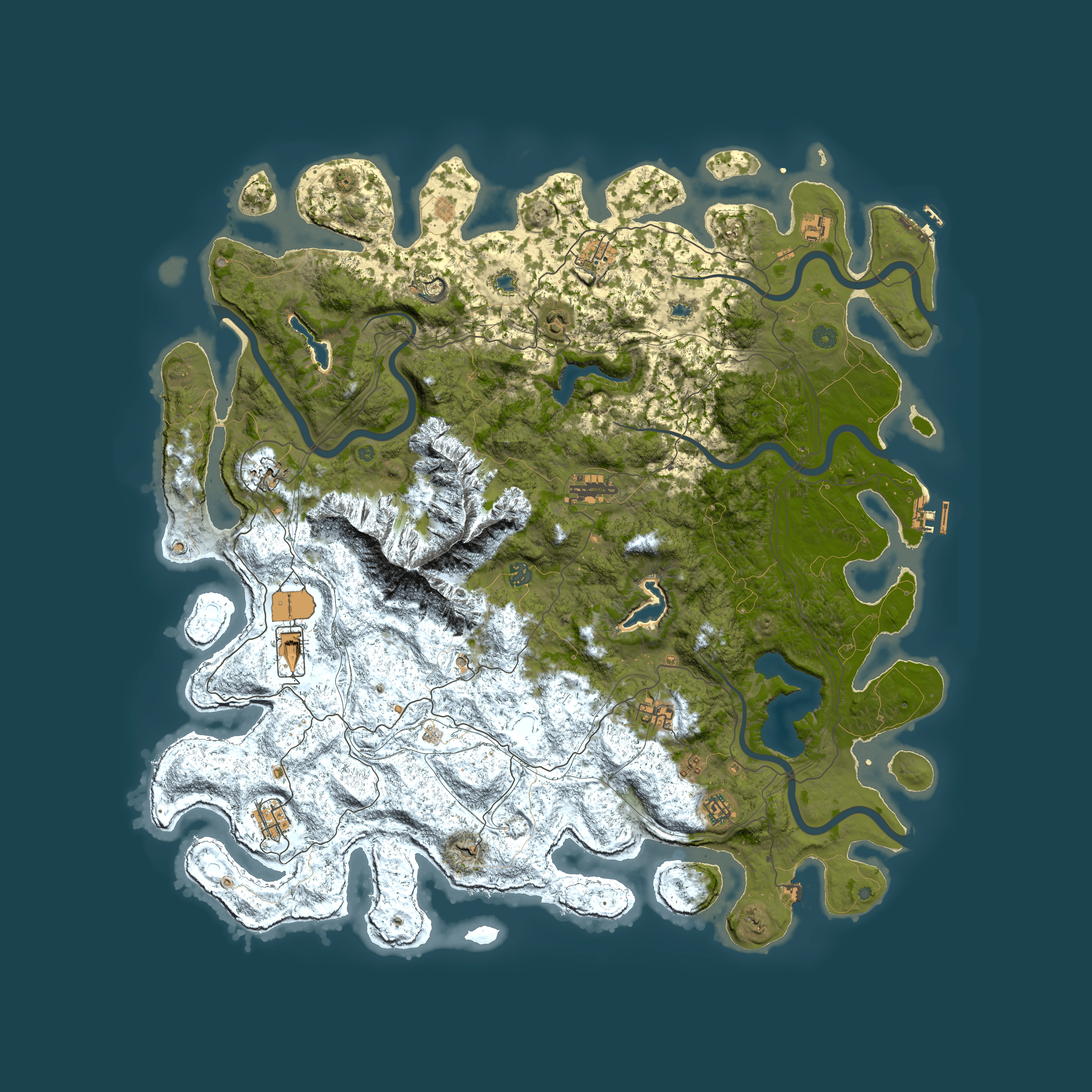 Full top-down render of Rust map seed 2074615905, 5400x5400m