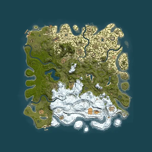 Rust map seed 1015563461, 4900x4900m top-down preview