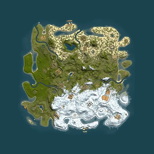 Rust map seed 1661264560, 4700x4700m top-down preview