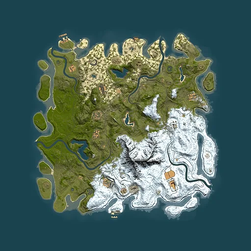 Rust map seed 1890081733, 5150x5150m top-down preview