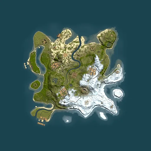 Rust map seed 919258474, 3000x3000m top-down preview