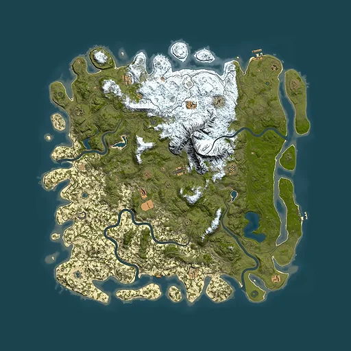 Rust map seed 2049668814, 5900x5900m top-down preview