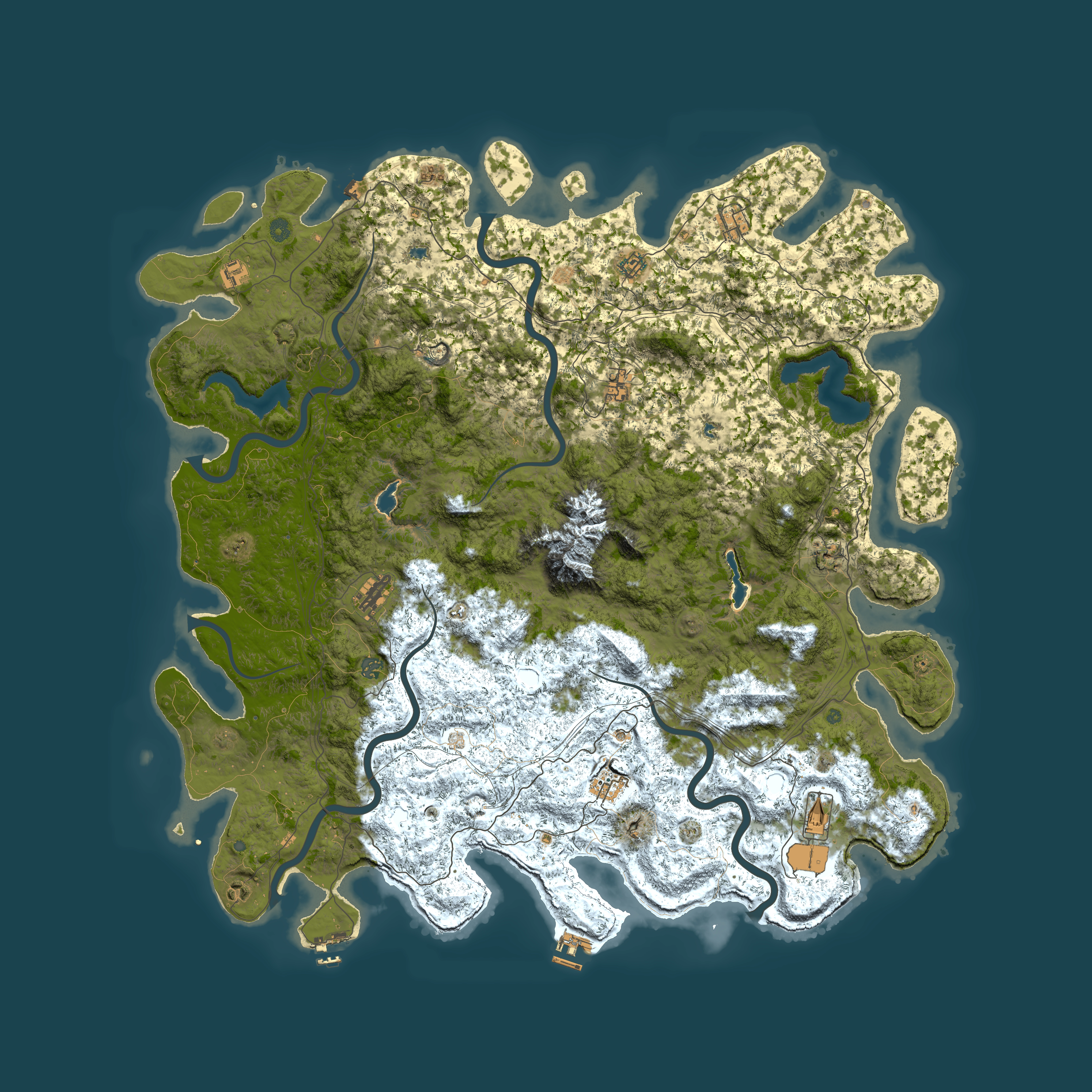 Full top-down render of Rust map seed 1781035751, 5850x5850m