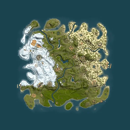 Rust map seed 437563317, 4500x4500m top-down preview