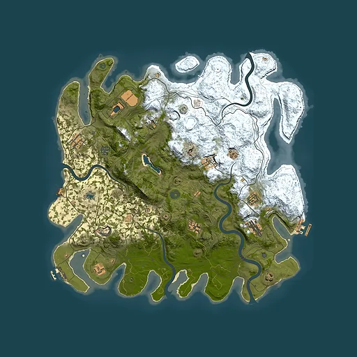 Rust map seed 1361577719, 4450x4450m top-down preview