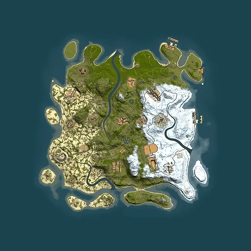 Rust map seed 1555075342, 3800x3800m top-down preview