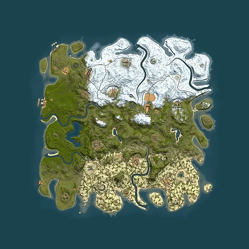 Rust map seed 278641216, 4950x4950m top-down preview
