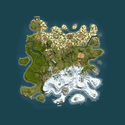 Rust map seed 1836974577, 3700x3700m top-down preview