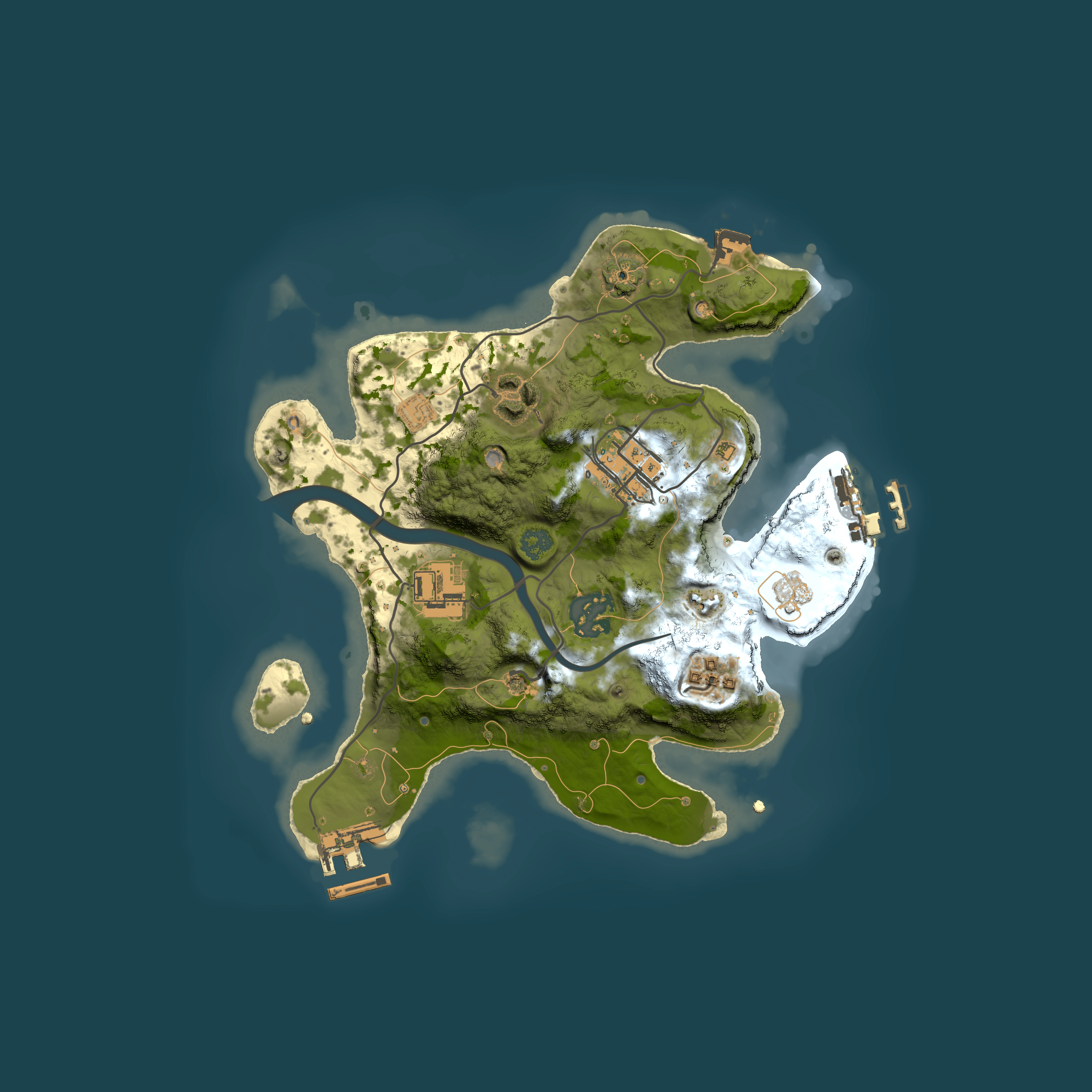 Full top-down render of Rust map seed 621119328, 2500x2500m