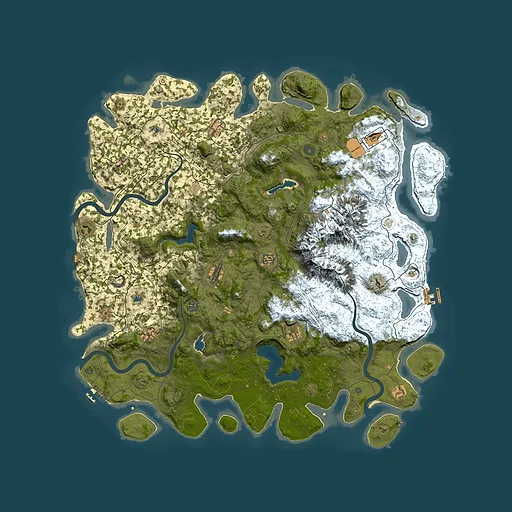 Rust map seed 1505987845, 5250x5250m top-down preview
