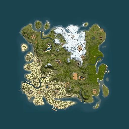 Rust map seed 298897743, 4050x4050m top-down preview