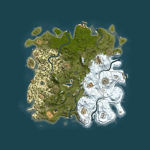 Rust map seed 1374424136, 4300x4300m top-down preview