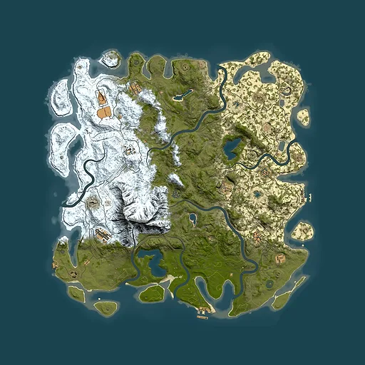Rust map seed 362727781, 5450x5450m top-down preview