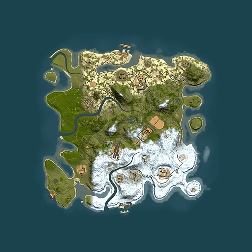 Rust map seed 1868830866, 3500x3500m top-down preview