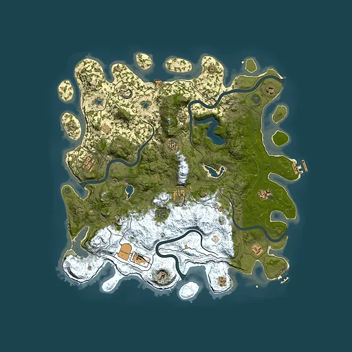 Rust map seed 1363145864, 4550x4550m top-down preview