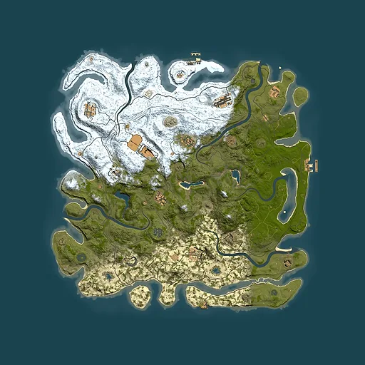 Rust map seed 2116942386, 4750x4750m top-down preview