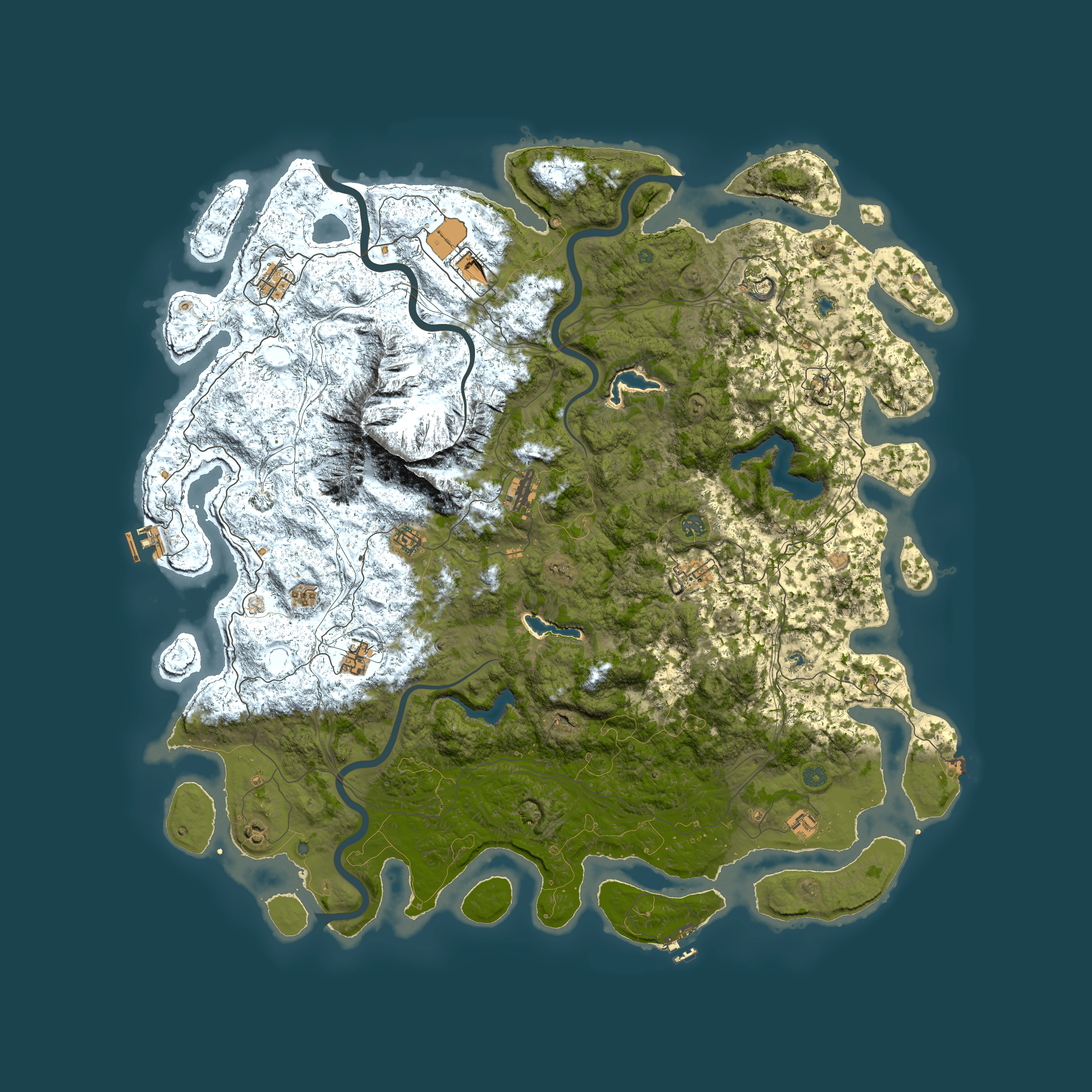 Full top-down render of Rust map seed 778865009, 5700x5700m