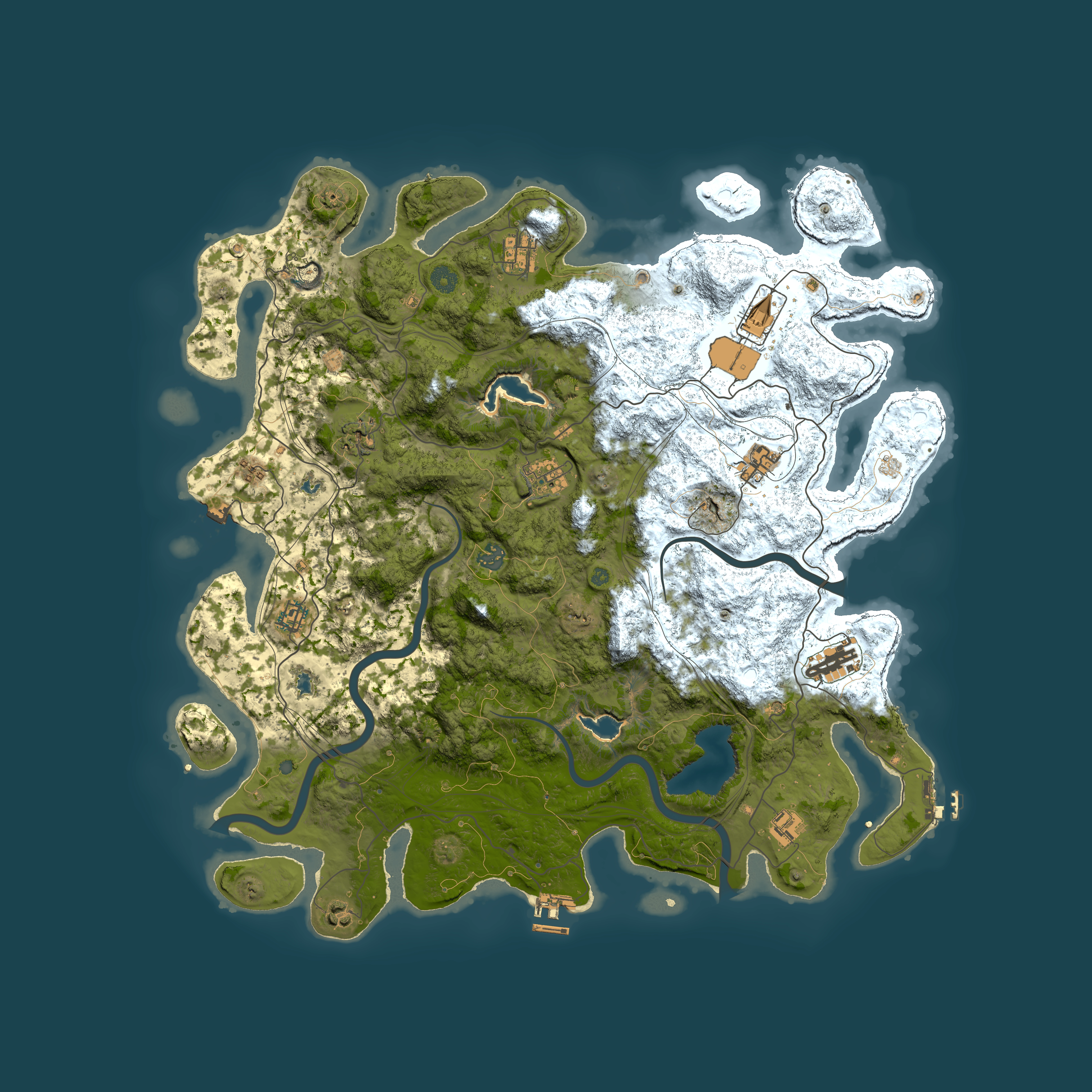 Full top-down render of Rust map seed 869271112, 4750x4750m