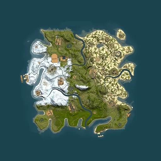 Rust map seed 382383290, 3500x3500m top-down preview
