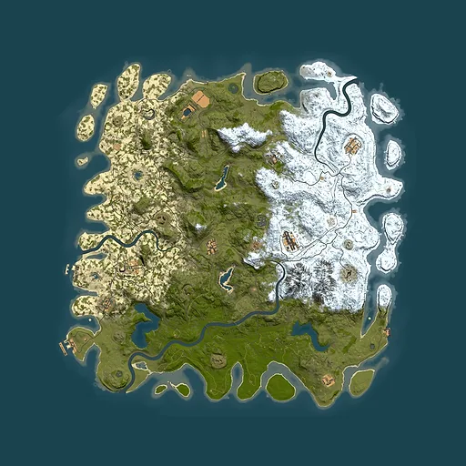 Rust map seed 1984574356, 5450x5450m top-down preview