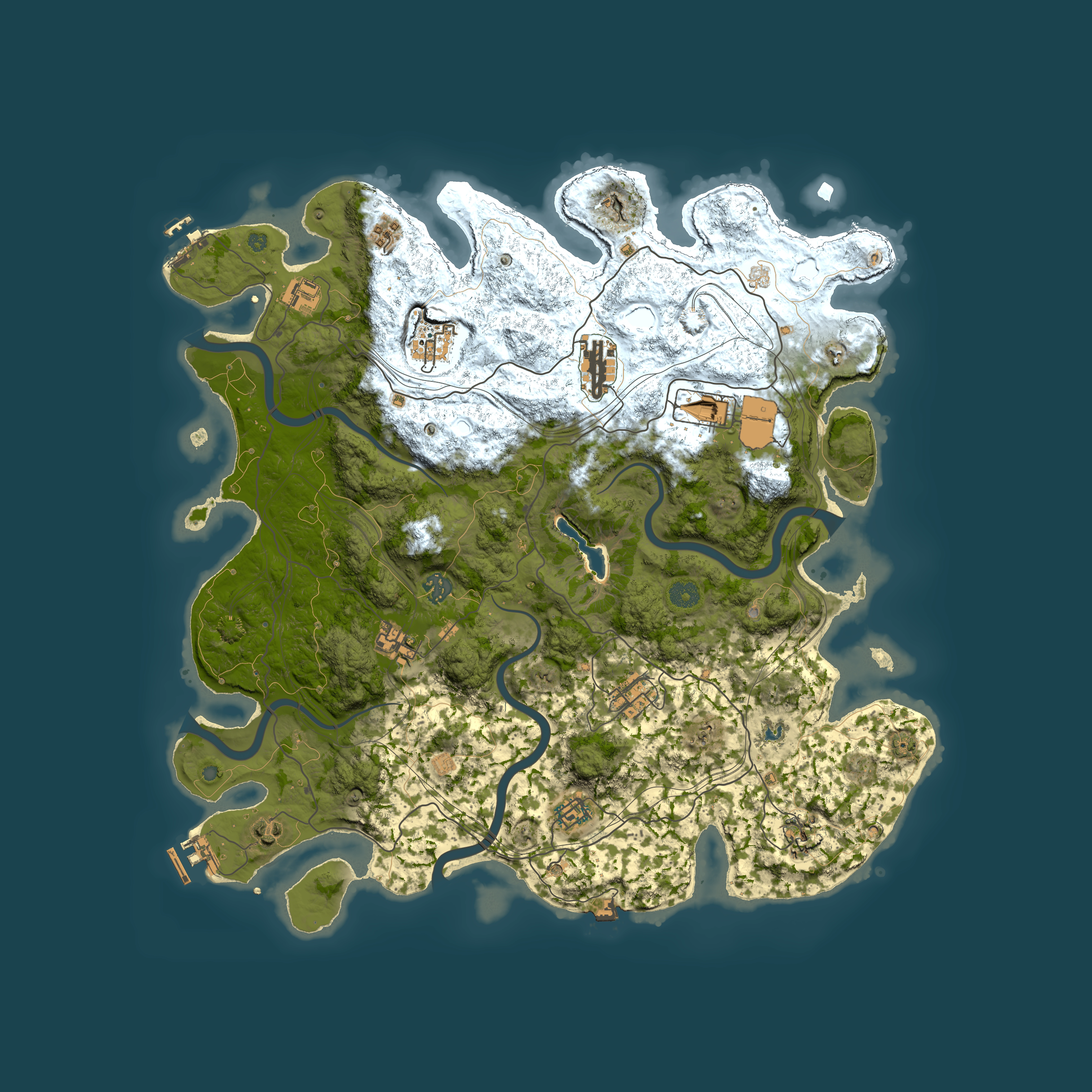 Full top-down render of Rust map seed 891130296, 4450x4450m